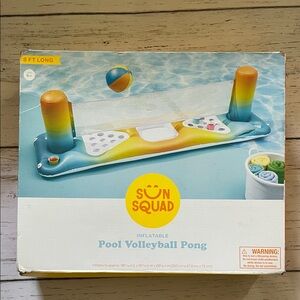 Sun Squad Inflatable Pool Volleyball Pong - Multicolor